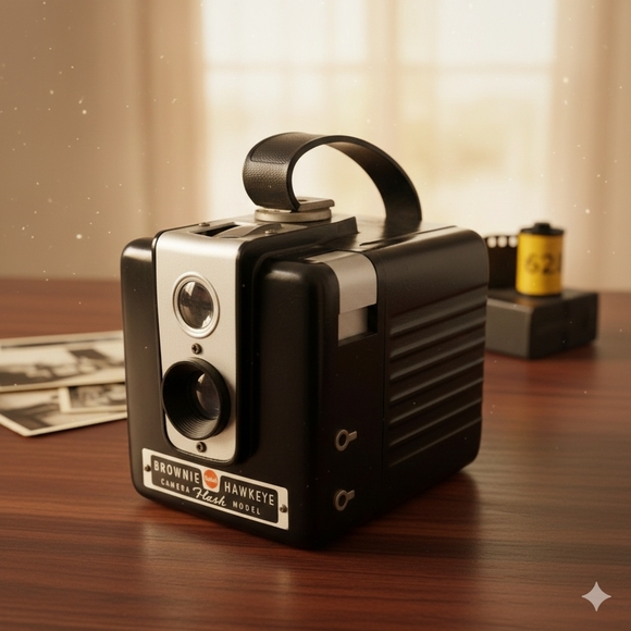 Vintage Kodak Brownie Hawkeye camera